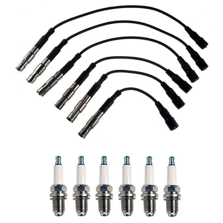 Audi Ignition Wire Kit (7mm) (6 Pieces) - 101905615A - Denso